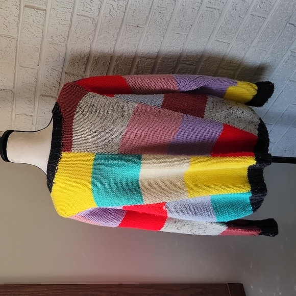 colorblock knit sweater Sale - Picture 3 of 6